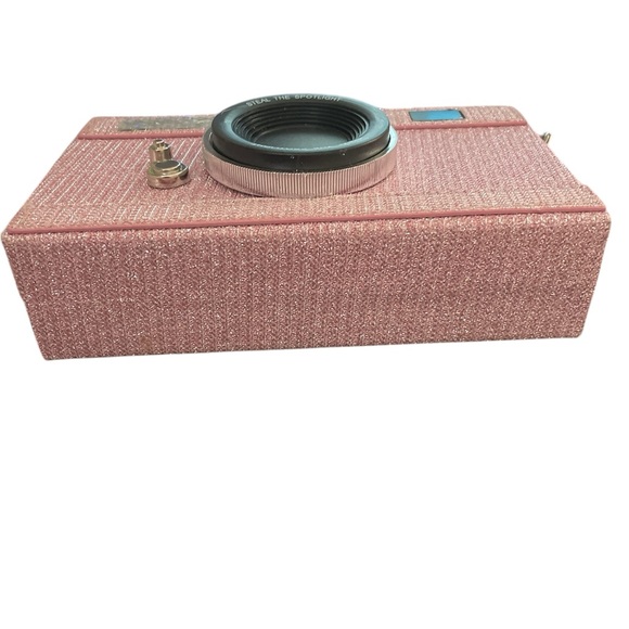 Still the Spotlight NWOT Pink Sparkly Novelty Camera Crossbody no callouts - Picture 5 of 7